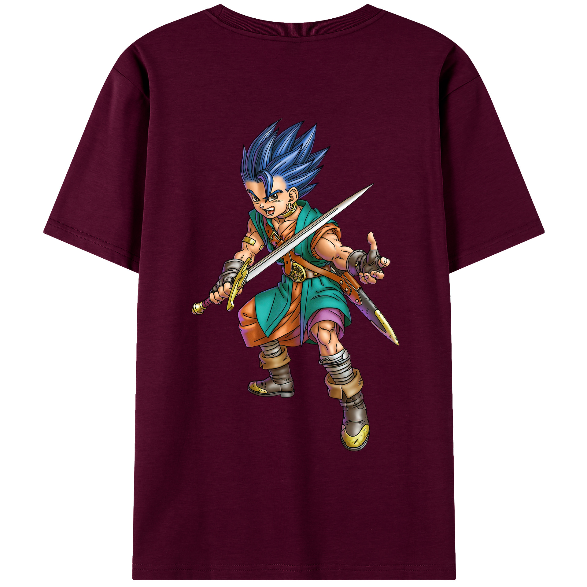 （画像用） ドラゴンクエスト Doragon Kuesuto Dragon Quest レディース半袖Tシャツ(バックプリント)